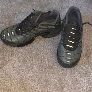 Olive green Nike TN sneakers